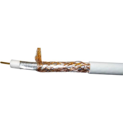 Koax.kabel 75ohm RG6 CU, 6,8mm, /1mm+PE+72x0,1+Al+PVC/