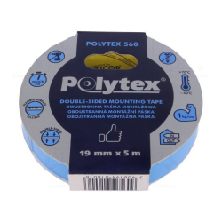 Oboustranná lepící pěnová páska ANTICOR POLYTEX 560, šíře19mm, 5m