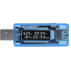 USB  tester KWS-V20, V-A metr a měřič kapacity 4-20V/0-3A DC