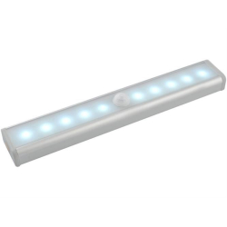 LED osvětlení s PIR čidlem, napájení 4xAAA /osvětlení do skříně/