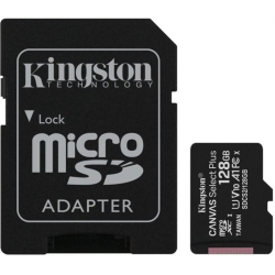 Paměťová karta KINGSTON micro SDHC 128GB Class 10 + adaptér