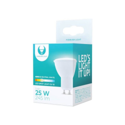 Žárovka LED GU10,  230V/3W, 4500K, 245lm, Forever Light