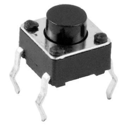 Mikrospínač KFC-A06-6, 6x6mm, v-6mm