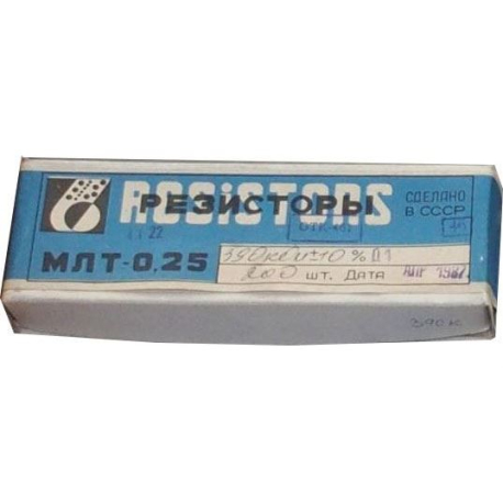 1M0 MLT-0,25, rezistor 0,25W, 5%, balení 200ks