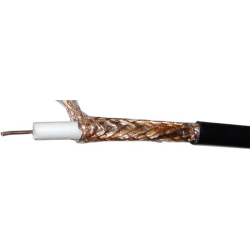 Koax.kabel 75ohm RG6 CU, 6,8mm,1mm+PE+72x0,1+Al+PE, venkovní