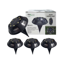 Solární zahradní LED světlo SET 4ks TRIXLINE TR-592