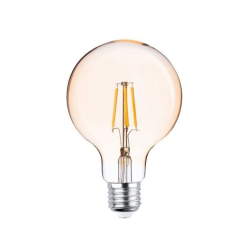 Žárovka LED E27 Filament G95 230V/4W, teplá bílá