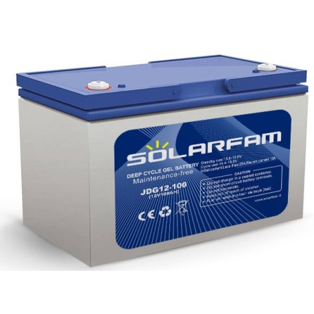 Pb akumulátor Solarfam JDG12-100Ah VRLA GEL 12V/100Ah trakční