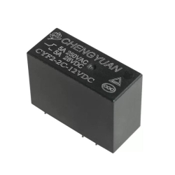 Relé CYF2-2C-12VDC 12V, kontakt 250VAC/5A (přepínací)