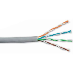 Kabel UTP Cat5e 4páry, drát  Cu 0.51, materiál CU/LSZH