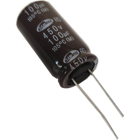 100u/450V 105° 18x36mm, elektrolyt.kondenzátor radiální