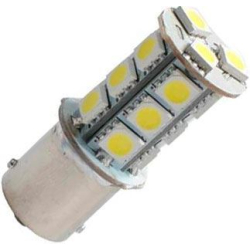 Žárovka LED BaY15D 12V / 3W bílá brzd/obrys., 18xSMD5050