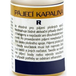 Kapalina pájecí R, bezoplachová 500ml pro pájení plošných spojů