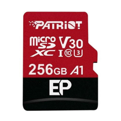 Paměťová karta PATRIOT micro SDXC 256GB UHS-I U3+adaptér