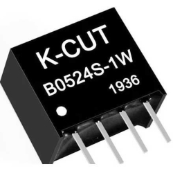 Napájecí zdroj DC-DC K-CUT B0524S-1W 5VDC / 24VDC izolovaný