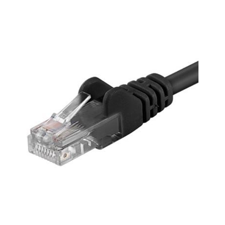 UTP kabel Patch RJ45 1m černý Cat5e