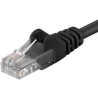 UTP kabel Patch RJ45 1m černý Cat5e