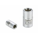 Hlavice nástrčná vnitřní TORX, 1/4", E 4, L 25mm, 61CrV5 FORTUM