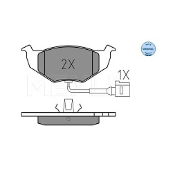 Sada brzdových destièek MEYLE 025 218 6817/W koda Fabia II - pøední