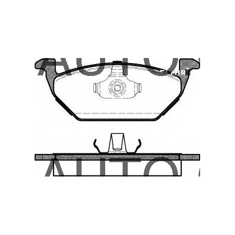 Sada předních brzdových destiček REMSA Škoda, VW, Audi, Seat...  1J0698151