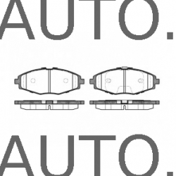 Sada předních brzdových destiček REMSA  Chevrolet , Daewoo  17696446