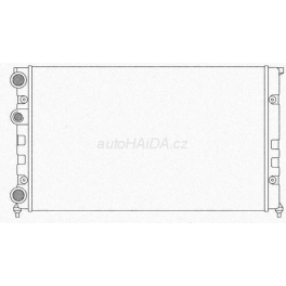 Chladiè vody 525x322x20mm VW Golf III, Vento 1,6