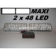 Stroboskopy MAXI 2 x 48 LED bílé