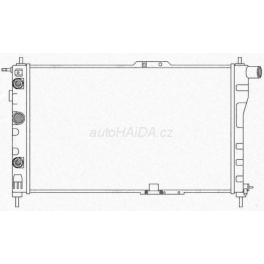 Chladiè vody 635x382x27mm Daewoo Nexia 1,5 Automat