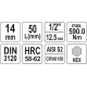 Nástavec  1/2\" bit Imbus H14