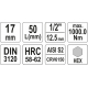 Nástavec  1/2\" bit Imbus H17