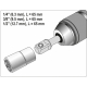 Sada adaptérů SDS+ 1/4\", 3/8\", 1/2\"