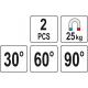 Magnetické držáky svářečské 2ks 25kg