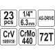 Gola sada 1/4\" 23 ks