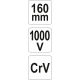 Kleště štípací boční 160mm VDE (1000V)