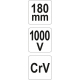 Kleště štípací boční 180mm VDE (1000V)