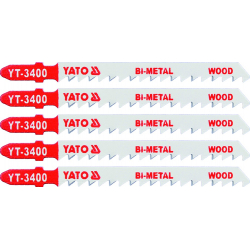 List do přímočaré pily 100 mm na dřevo TPI6 5 ks Bi-Metal