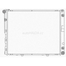 Chladiè vody 610x480x42mm Mercedes W124 400E, E420, E500, 500E Automat