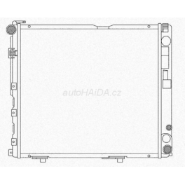 Chladiè vody 530x480x43mm Mercedes W124 E250 Diesel, E300 Diesel