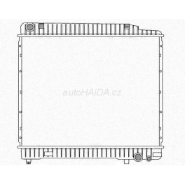 Chladiè vody 538x427x42mm Mercedes W123 300TD, W126 300SD