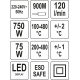 Pájecí stanice 2v1 s LED displejem 750W/75W