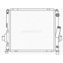 Chladiè vody 430x390x25mm Renault Twingo 1993-1997 s klimatizací