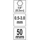 Bezklíčové rychloupínací sklíčidlo 0.5-3.0mm HEX