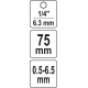 Bezklíčové rychloupínací sklíčidlo 0.5-6.5mm HEX