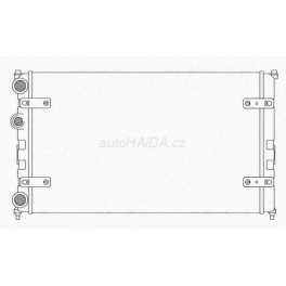 Chladič vody VW Polo 6N, 6N2 1,4, Caddy 1,4-1,6 1,7SDI, 1,9SDI, Arosa, Ibiza, Inca, Ibiza