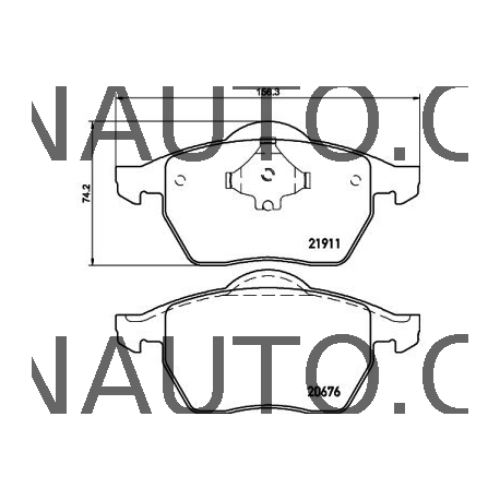 Brzdové destièky SRL S70-0010 Audi, Seat, koda, VW