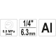 Pistole na profukování dlouhá 0,8Mpa 1/4\"