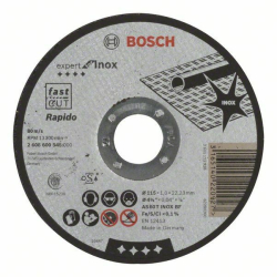 Dělicí kotouč rovný Expert for Inox - Rapido - AS 60 T INOX BF, 115 mm, 1,0 mm - 316514022 BOSCH