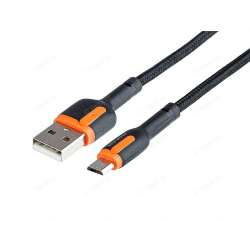 Nabíjecí spletený kabel 100 cm, USB - micro USB,  MYWAY