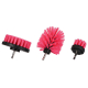 Sada kartáčů na vrtačku pro čištění auta CAR DETAILING DRILL BRUSH PINK 3, 3ks SIXTOL