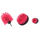 Sada kartáčů na vrtačku pro čištění auta CAR DETAILING DRILL BRUSH PINK 3, 3ks SIXTOL